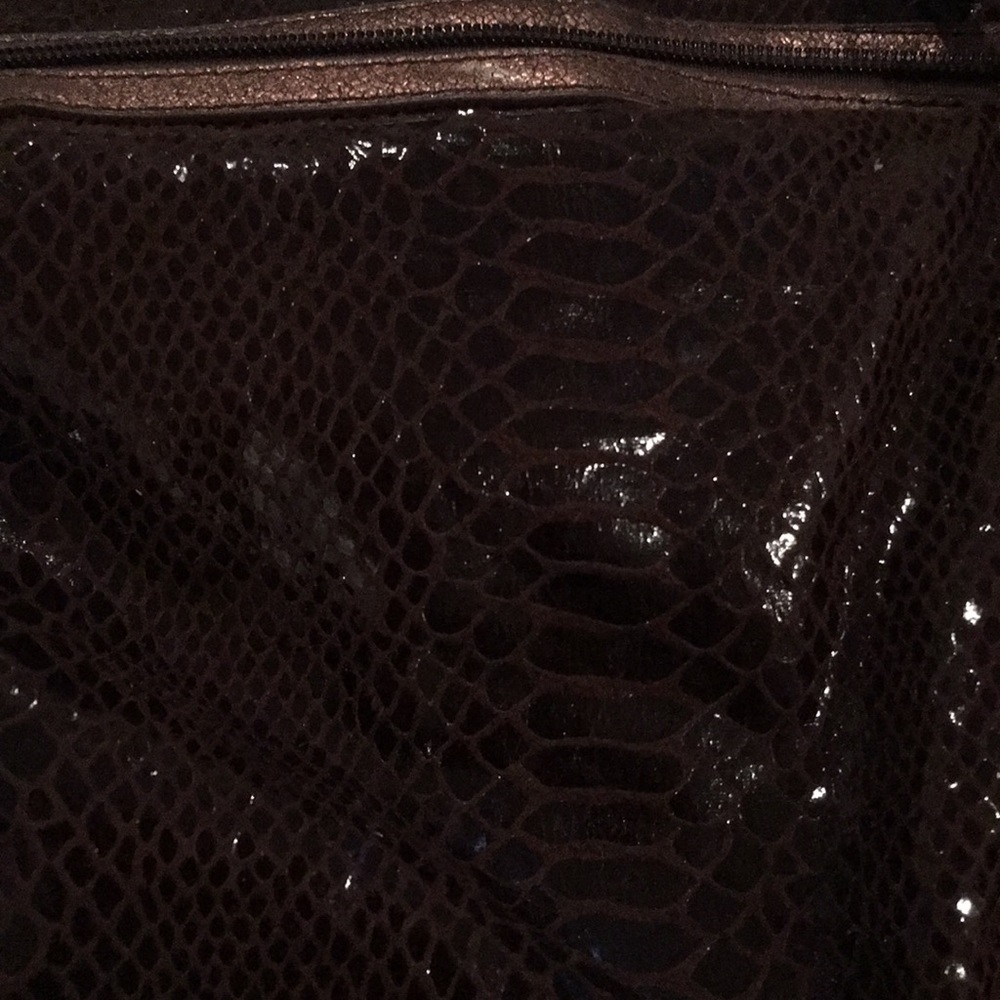 Ebisu Faux Snakeskin Purse View 2